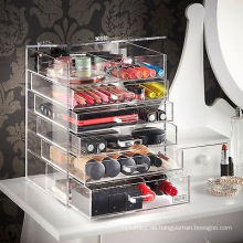 Heißer Verkauf Acrylic Clear Four Layer Kosmetik Organizer Display